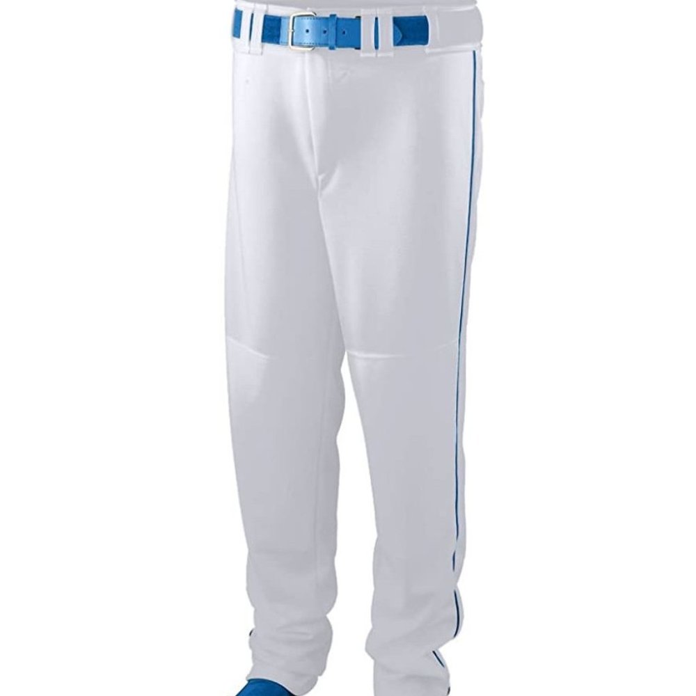 ASI Series Baseball/softball Pant With Piping - Youth - 1446 - WHITE/ROYAL